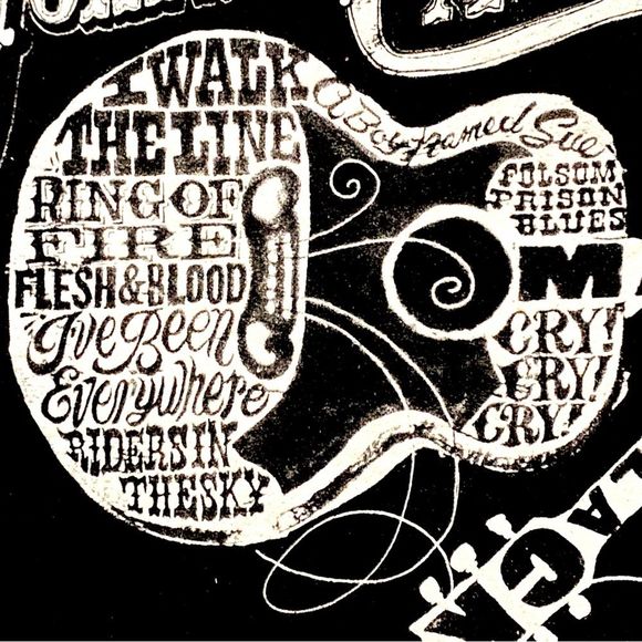 Authentic Signed Johnny Cash Graphic T Shirt - Picture 7 of 7